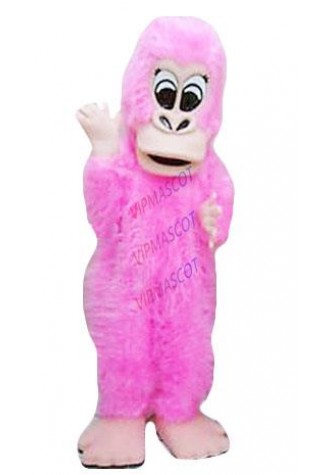 mascot Pink Gorilla Mascot Costume Adult Size Cartoon Character Pink Gorilla Mascotte Outfit Suit Fancy Dress