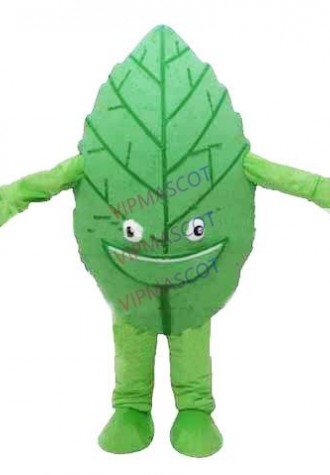 mascot Green Tea Green Leaf Mascot Costume Adult Size Green Leaf Cartoon Character Cosply Carnival Costume
