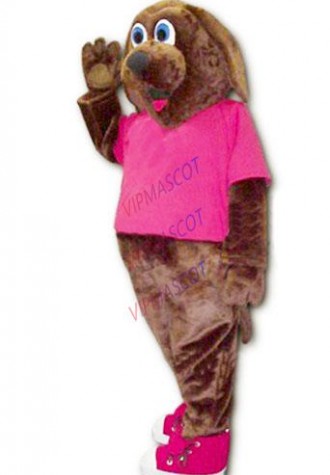 mascot Dark Brown Smarty Dog Mascot Costume Adult Size Advertising SMARTY Mascotte Outfit Suit Dog Cosply Carnival Costume