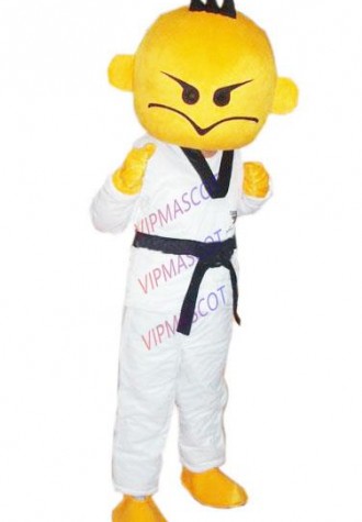 Kung fu boy mascot costume adult size kung fu boy mascot costume free shipping