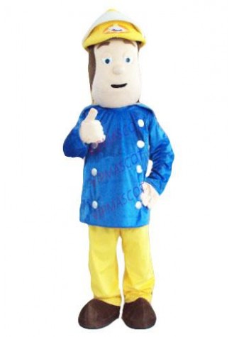 cosplay costumes Fireman Sam Mascot costume Fancy Dress Adult size Free shipping