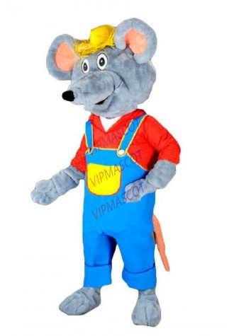 mascot Custom Mascot Farmer Mouse Mascot Costume Adult Size Cartoon Character Rat Mascotte Mascota Fancy Dress