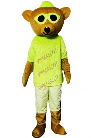 Bear mascot costume adult size eyes bear mascot costume free shipping