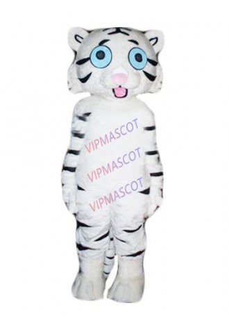 Hot sale Adult cute cartoon white tiger mascot fancy dress costumes party costumes adult size
