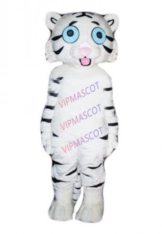 Hot sale Adult cute cartoon white tiger mascot fancy dress costumes party costumes adult size