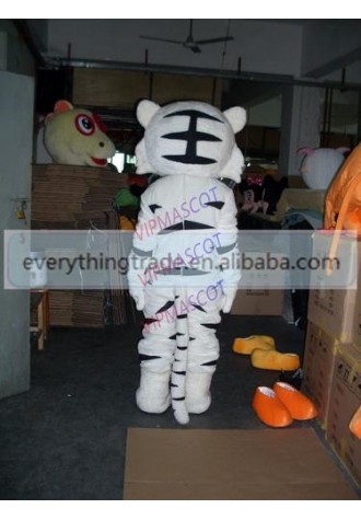 Hot sale Adult cute cartoon white tiger mascot fancy dress costumes party costumes adult size