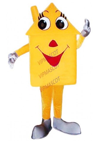 Hot sale Cute Adult lovely house mascot fancy dress costumes cartoon party costumes adult size