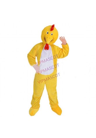 Hot sale Foam Adult cartoon character cute yellow chicken Mascot Costume Halloween party costumes