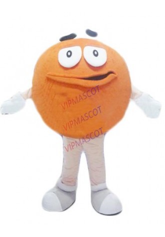 Hot sale Foam Adult cartoon character orange MM doll Mascot Costume fancy dress party costumes adult size