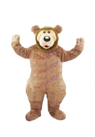 New arrival Foam Adult cartoon character lovely brown big bear Mascot Costume Halloween party costumes adult size