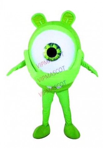 Hot sale Character Adult lovely green eyeball Mascot Costume fancy dress Halloween party costume
