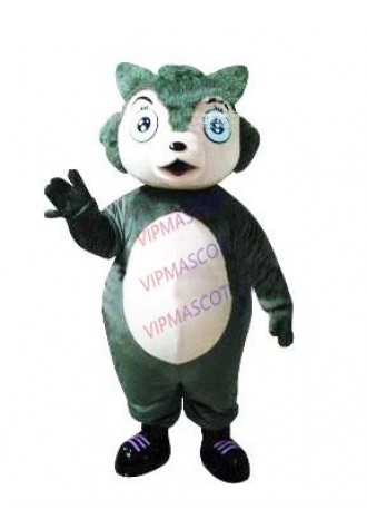 Hot sale Cute Character Adult lovely gray wolf baby Mascot Costume fancy dress Halloween party costume