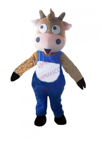 New arrival  Cute Adult cute blue cow mascot fancy dress costumes Halloween party costumes