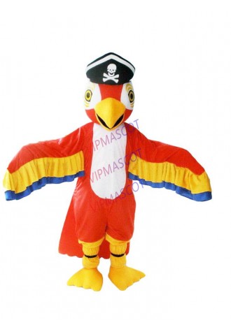 New arrival Cute Cartoon Character Professional New Parrot Pirate Mascot Costume Fancy Dress