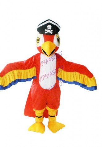 New arrival Cute Cartoon Character Professional New Parrot Pirate Mascot Costume Fancy Dress