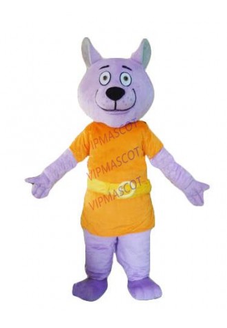 Hot sale Adult Purple Dog mascot costume party costumes fancy animal character mascot dress costumes
