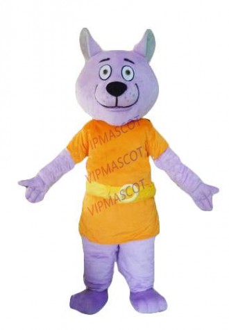 Hot sale Adult Purple Dog mascot costume party costumes fancy animal character mascot dress costumes