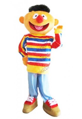 Hot sale Cute Adult Bert and Ernie mascot costume canival party costume cartoon character mascot adult fancy costumes