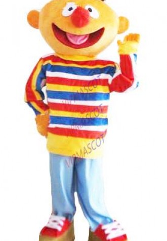 Hot sale Cute Adult Bert and Ernie mascot costume canival party costume cartoon character mascot adult fancy costumes