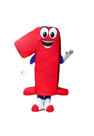 Hot sale Adult NUMBER ONE MASCOT COSTUME Adult Size Fancy Dress Cartoon Character Party Outfit Suit