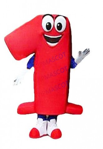 Hot sale Adult NUMBER ONE MASCOT COSTUME Adult Size Fancy Dress Cartoon Character Party Outfit Suit