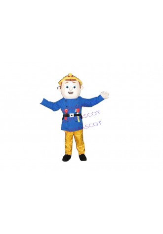 Cute  Hot sale Cartoon Character Adult Fireman Sam Dress cosplay Halloween  Party Costume