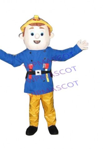 Cute  Hot sale Cartoon Character Adult Fireman Sam Dress cosplay Halloween  Party Costume