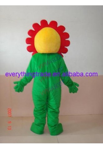 Hot sale Adult cute sunflower mascot fancy dress costumes Chirstmas party costumes