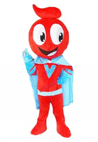 Hot sale Cute Adult cute Red superman mascot costume fancy dress Halloween party costumes
