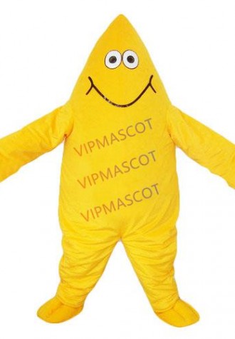 Hot sale  Foam Adult yellow Starfish mascot fancy dress costumes Halloween party costumes adult size