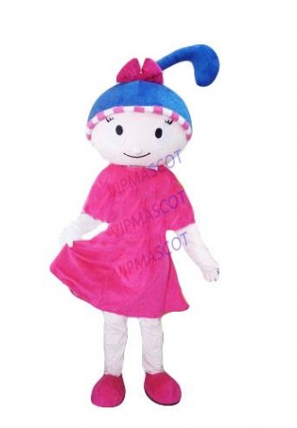 New arrival Foam Adult lovely cartoon purple dress girl mascot costume fancy dress party costumes adult size