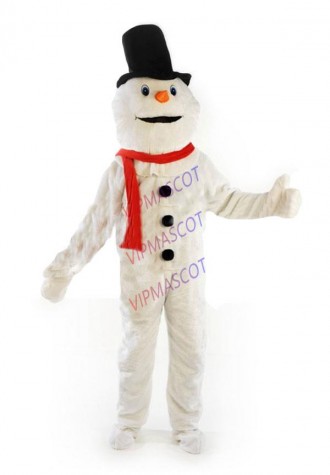 Hot sale Cute Adult cartoon character cute deluxe snowman Mascot Costume Halloween party costumes adult size