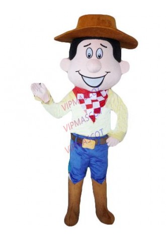 New arrival Foam Adult lovely cartoon brown hat boy mascot costume fancy dress party costumes adult size