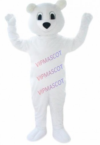 Hot sale Foam new Cartoon lovely Character cute white bears mascot Costume fancy dress costume Adult size