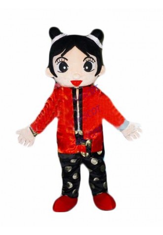 Hot sale Foam Adult cute little girl mascot mascot costume fancy dress party costumes adult size