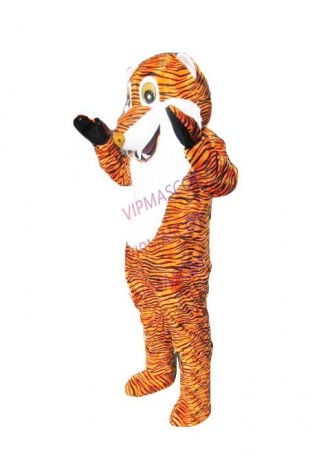 Cute New arrival Custom made Cartoon Character Adult Deluxe Plush Tiger Dress cosplay Halloween  Party Costume