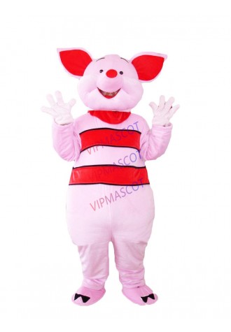 Hot sale Cute Cartoon Character Adult cute fat pink pig mascot Costume fancy dress party costume adult size