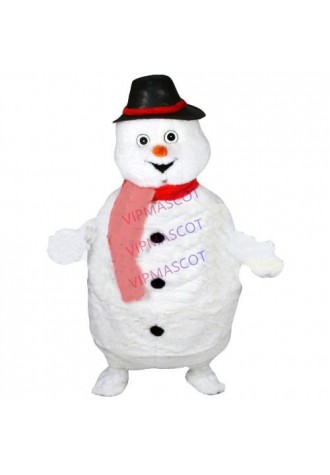 Hot sale Cute Adult cartoon character cute wear hat snowman Mascot Costume Halloween party costumes adult size