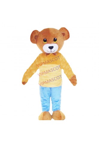 New arrival Foam Adult cartoon character cute brown bear Mascot Costume Halloween party costumes