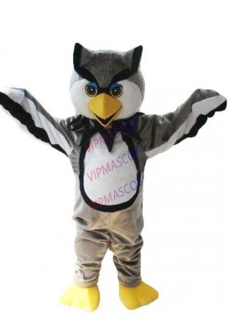 Hot sale Cute Cartoon Character cute Grey Owl Mascot Costume party costume Adult Size