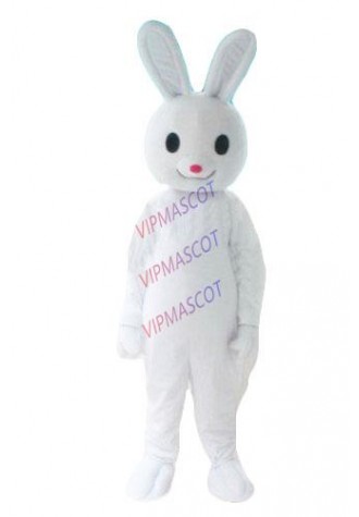 Hot sale Foam new Cartoon Character lovely white rabbit mascot Costume fancy dress costume Adult size