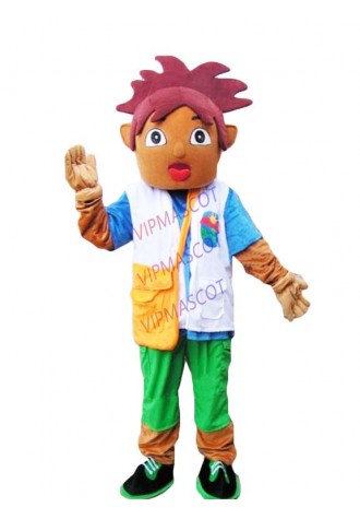 Hot sale Foam Cartoon Character lovely boy Adult Mascot Costume fancy dress costume