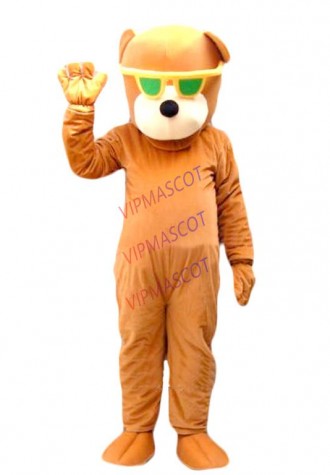 New arrival  Foam new Cartoon Character lonely brown bears Mascot Costume fancy dress costume