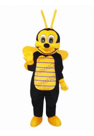 Hot sale Cute Cartoon Character Adult lovely yellow bee Mascot White Mascot Costume fancy dress Halloween party costume