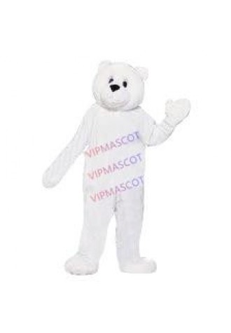 Hot sale Foam Cartoon Character Adult lovely white bear Mascot Costume fancy dress Halloween party costume