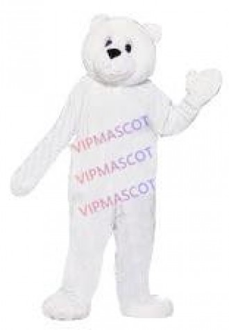 Hot sale Foam Cartoon Character Adult lovely white bear Mascot Costume fancy dress Halloween party costume