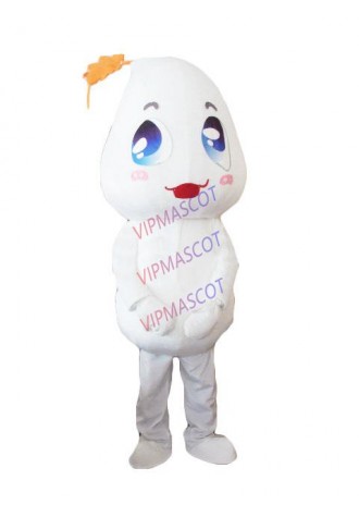 NEW Cute Adult lovely little white doll mascot fancy dress costumes Halloween cartoon party costumes