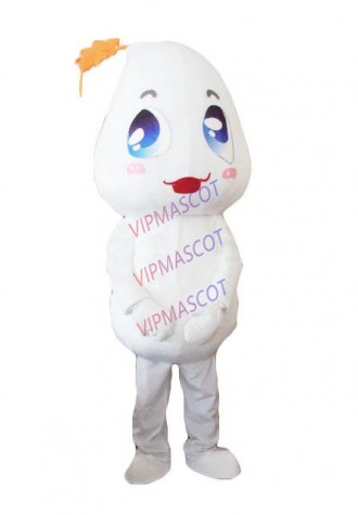 NEW Cute Adult lovely little white doll mascot fancy dress costumes Halloween cartoon party costumes