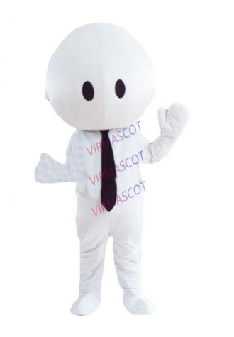 Hot selling  Cute Adult lovely white doll mascot fancy dress costumes cartoon party costumes