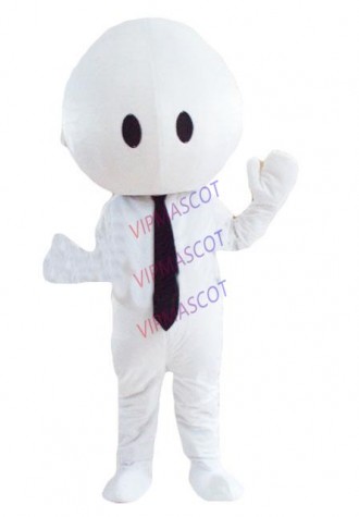Hot selling  Cute Adult lovely white doll mascot fancy dress costumes cartoon party costumes